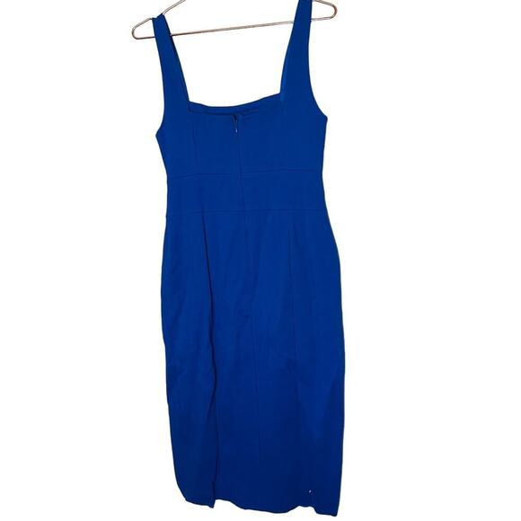 ELLIATT Women's Blue Olivia Cobalt Sheath Front Slit Midi Dress Size Large - Picture 5 of 14